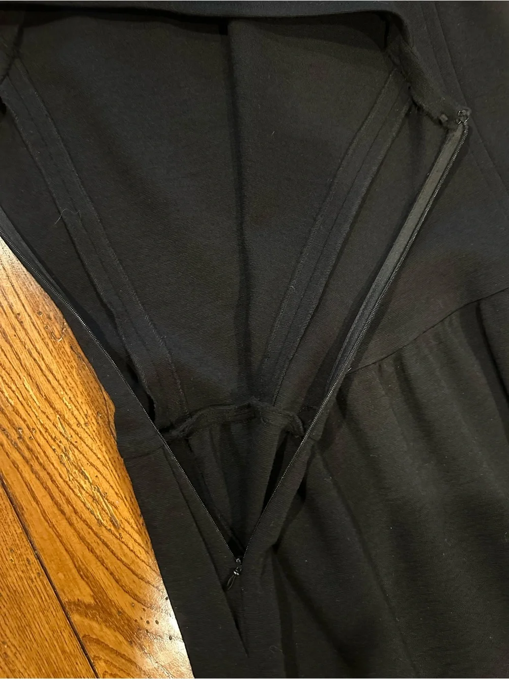 Ralph Lauren Black Label 80% Wool Dress Size 10 Black Ballet Fit Flare Midi